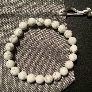Hand beaded moonstone bracelet